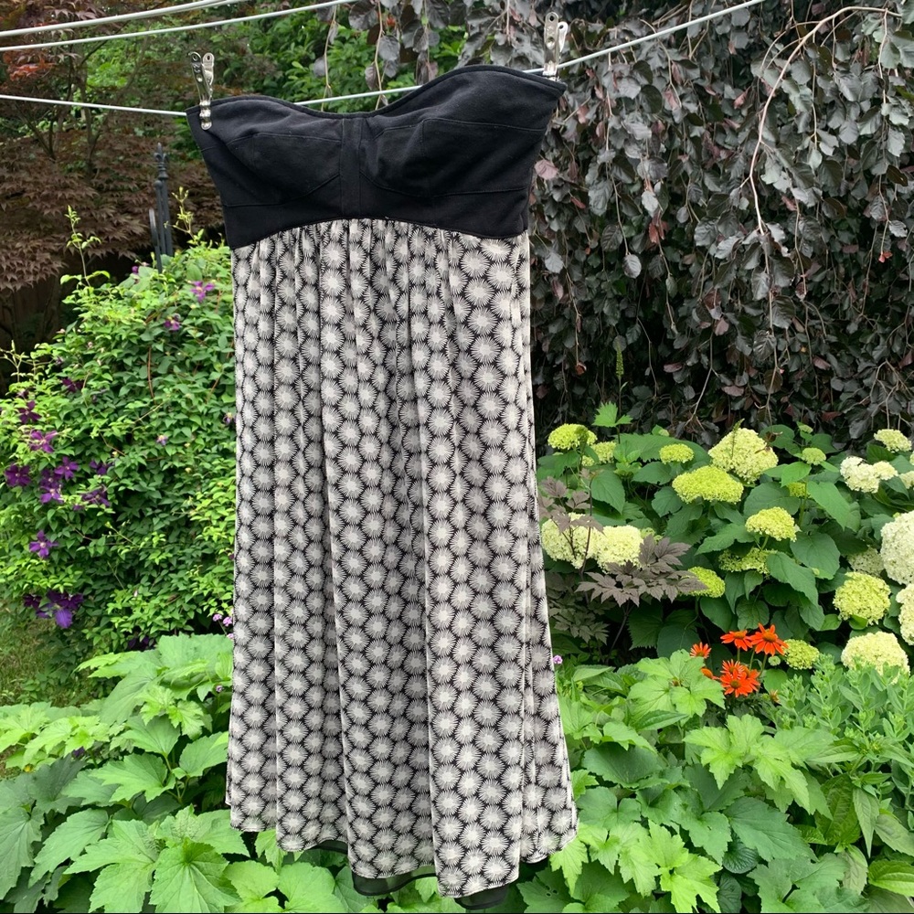 Size 8 Jacob Strapless Dress with Floaty Skirt